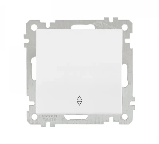 Механизъм за девиаторен ключ схема 6-10А Бял Candela Mutlusan.png